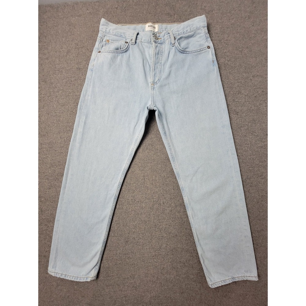 AGOLDE Parker Straight Leg Jeans Womens 27 Blue Light‎ Wash Denim Streetwear Y2k